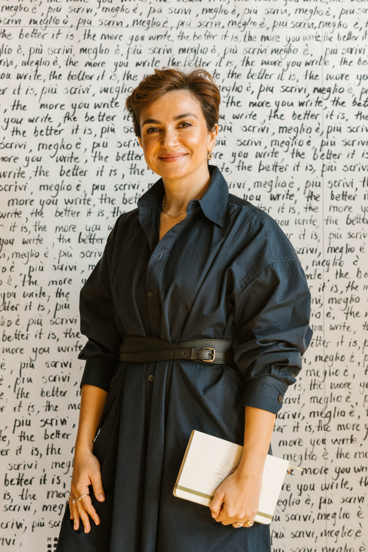 HRH Princess Noor Bint Asem at the Moleskine headquarters in Milan, Italy