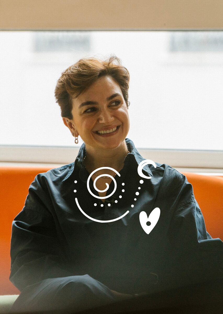 HRH Princess Noor Bint Asem at the Moleskine headquarters in Milan, Italy